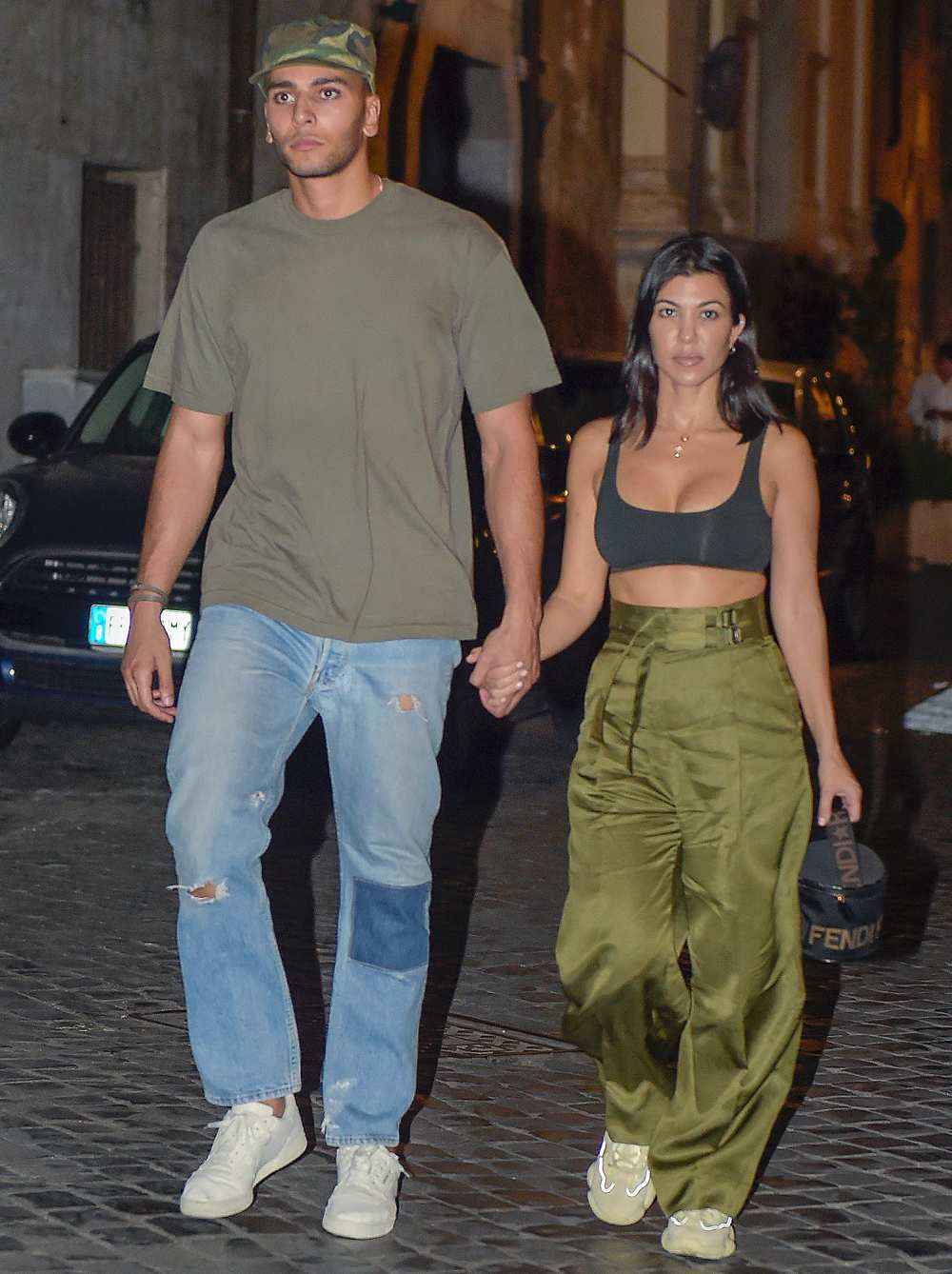 Kourtney Kardashian, Younes Bendjima, Rome, Capri, Vacation