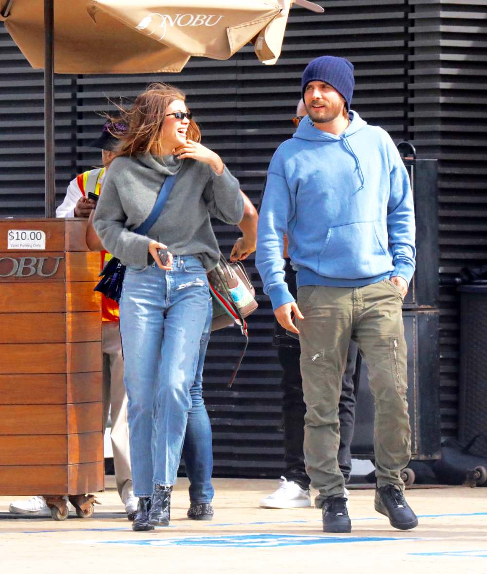 Scott Disick and Sofia Richie leaving restaurant in Malibu on March 8, 2018.