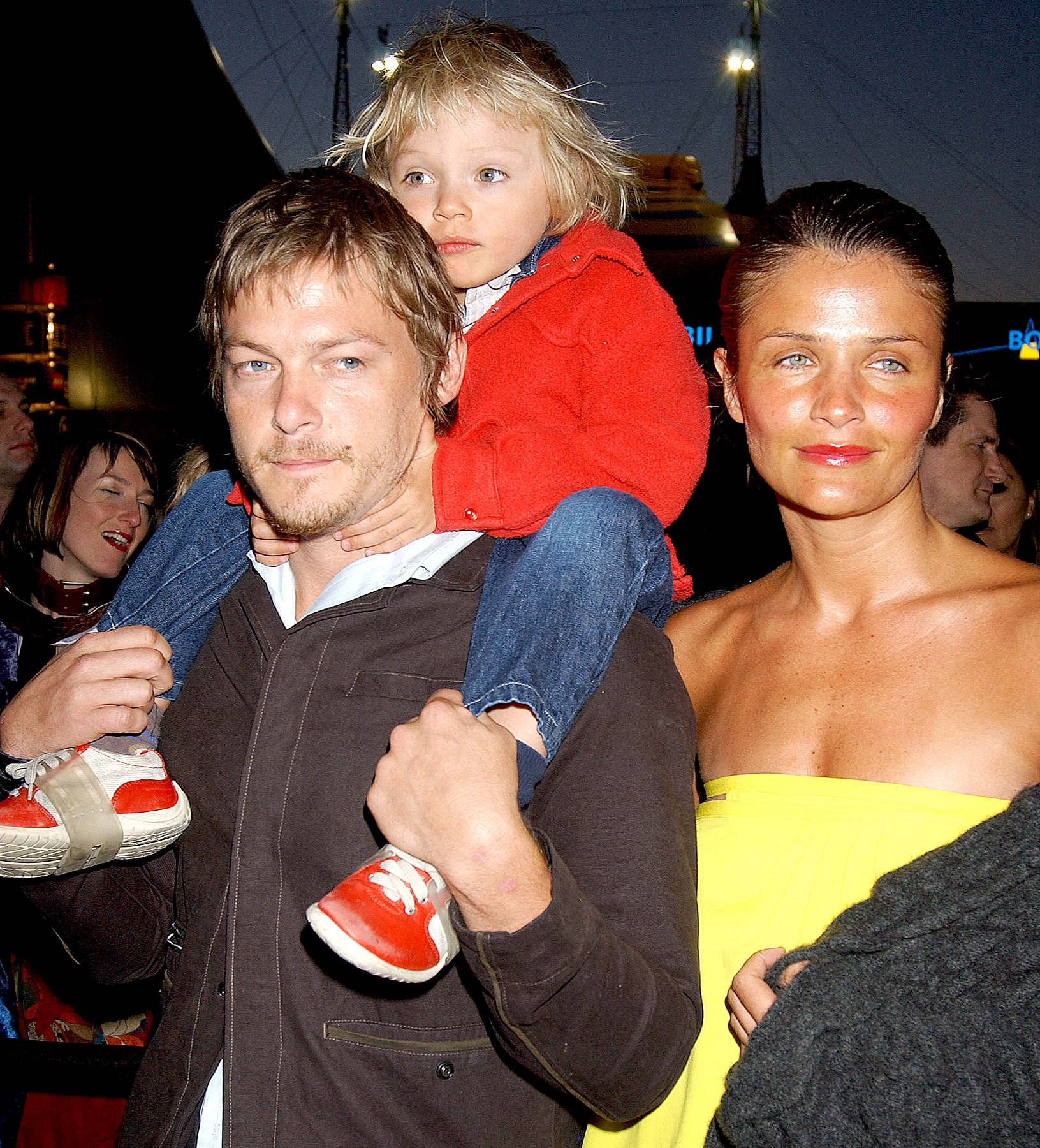 Norman-Reedus,-Helena-Christensen-and-son-Mingus