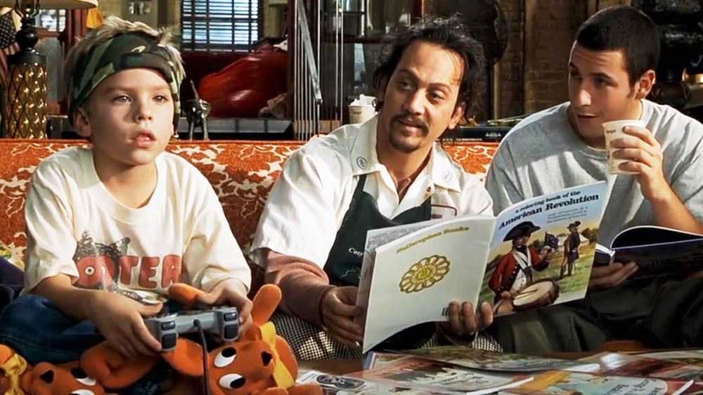 Rob Schneider and Adam Sandler in 'Big Daddy'