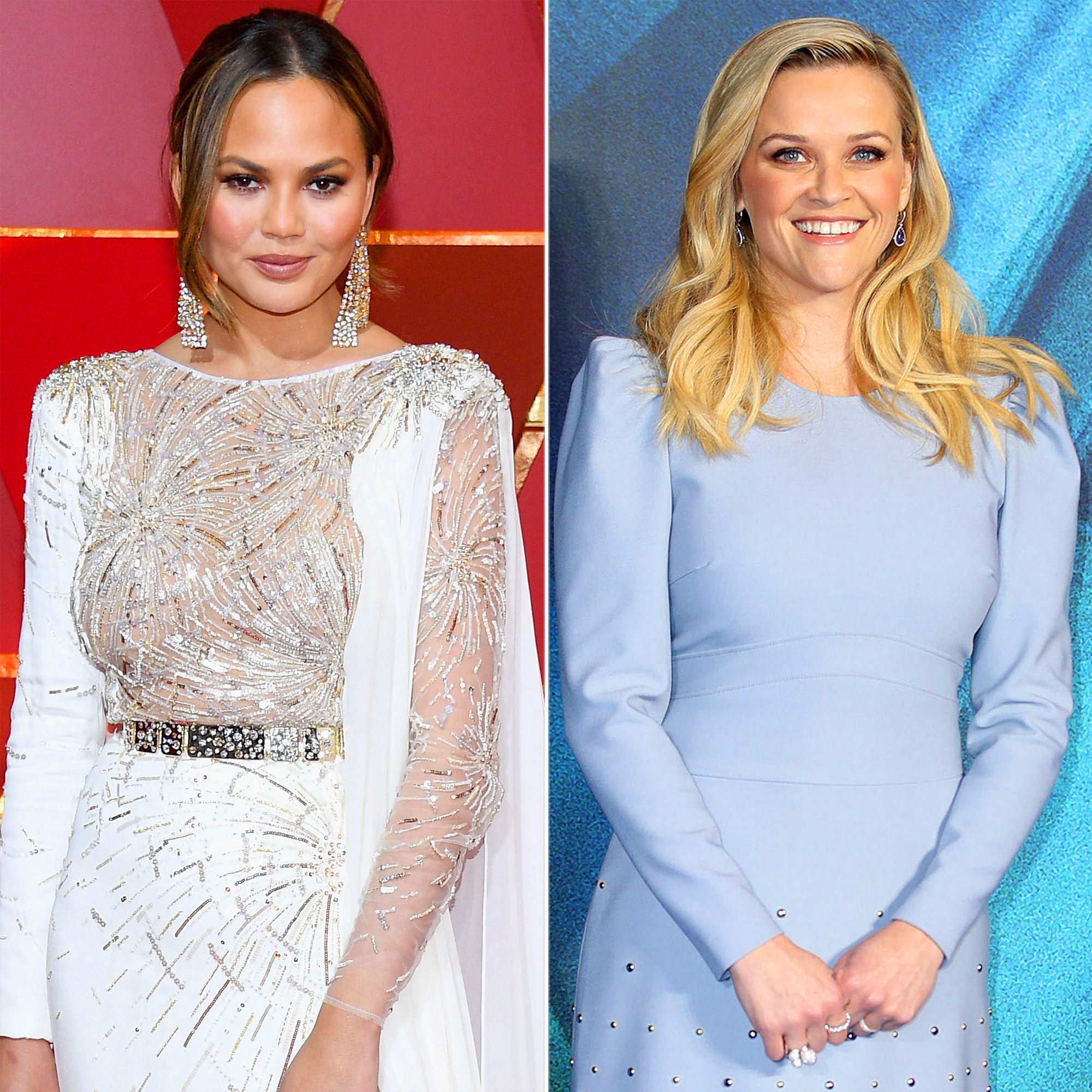 Chrissy Teigen and Reese Witherspoon