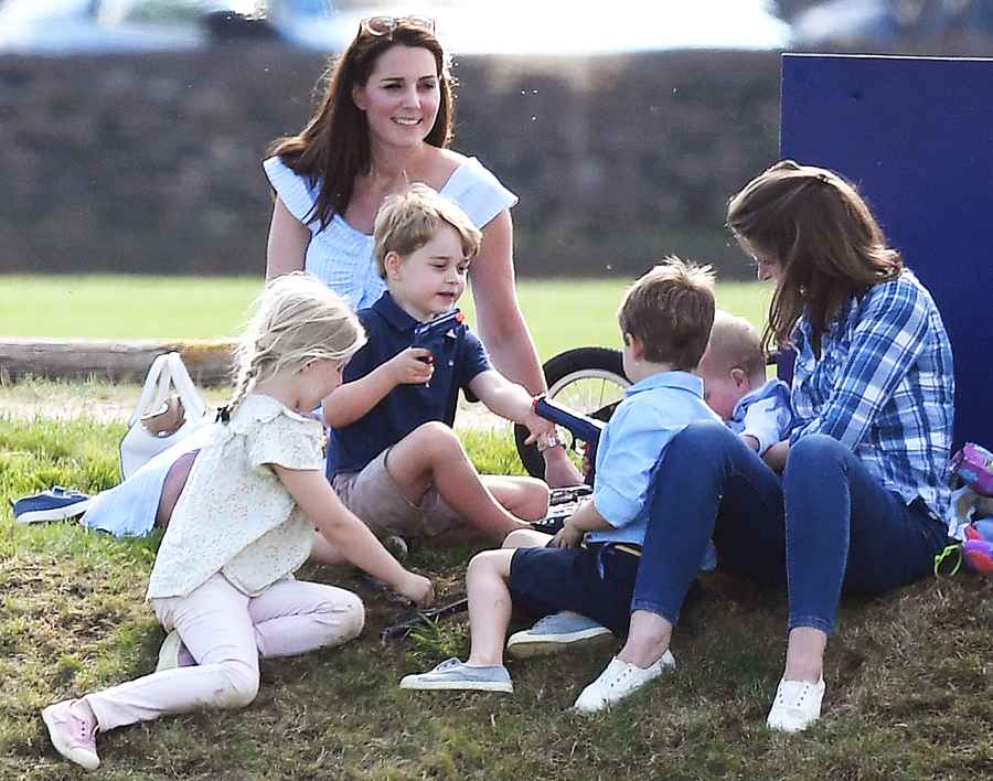 Duchess Kate Prince George Princess Charlotte Prince William Polo Match