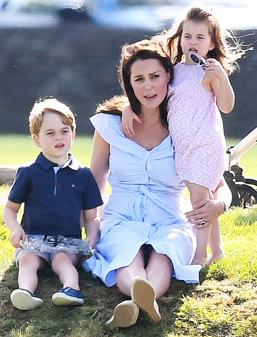 Duchess Kate Prince George Princess Charlotte Prince William Polo Match