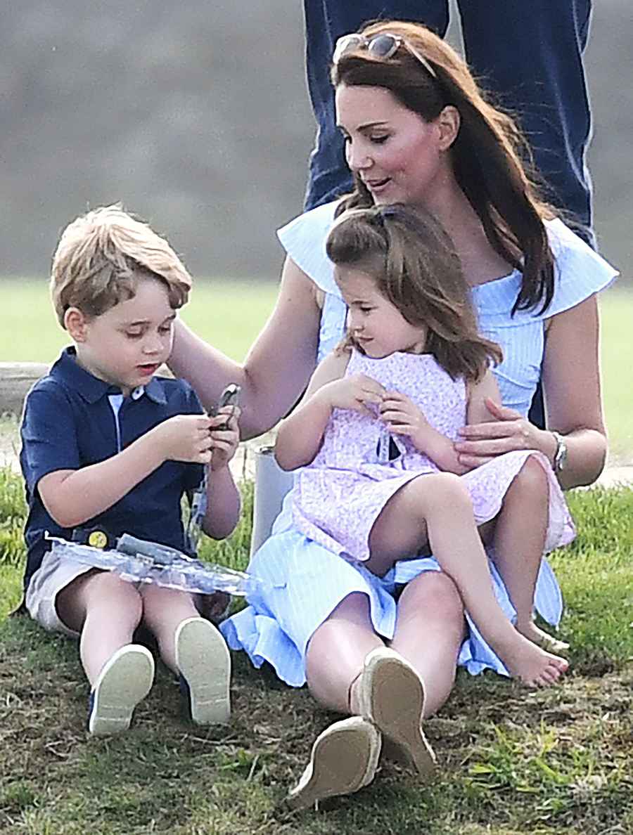 Duchess Kate Prince George Princess Charlotte Prince William Polo Match