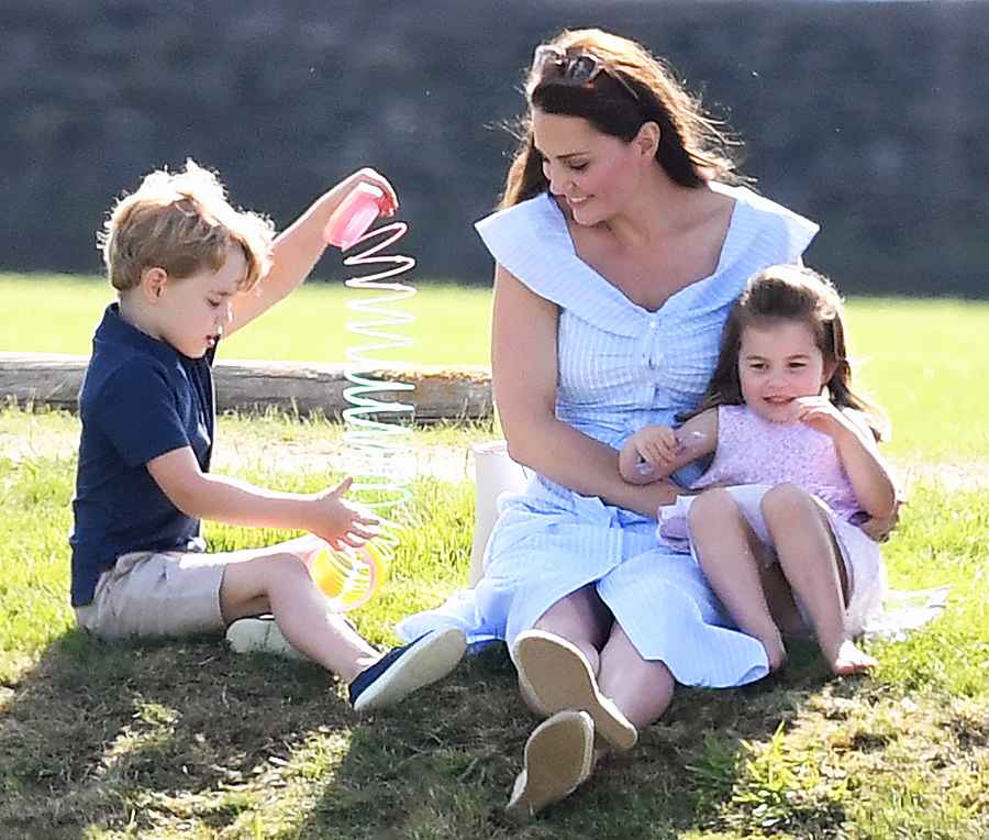 Duchess Kate Prince George Princess Charlotte Prince William Polo Match