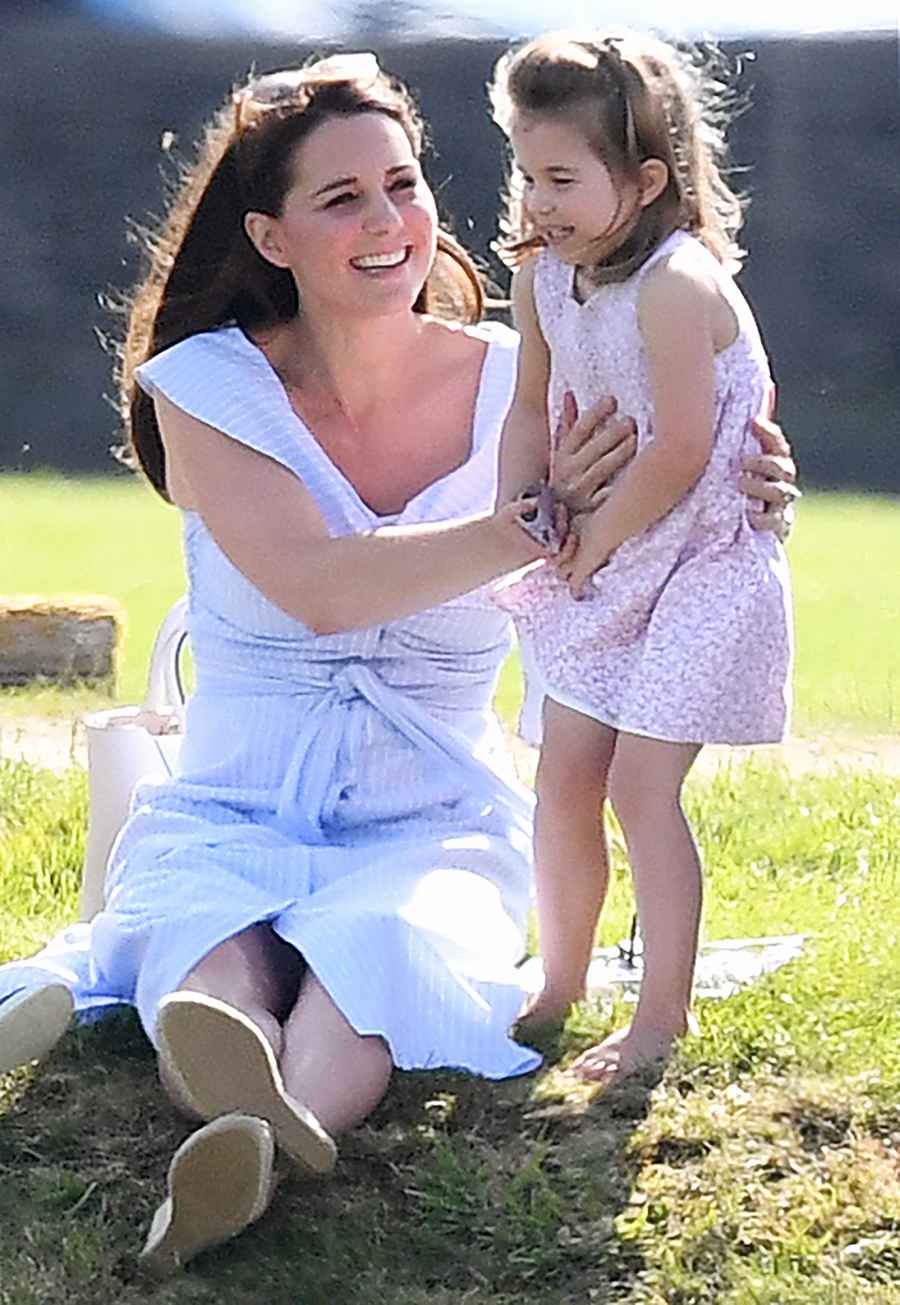 Duchess Kate Prince George Princess Charlotte Prince William Polo Match