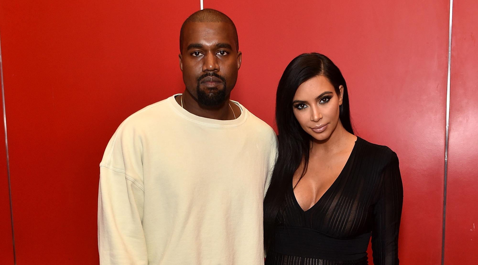 Kayne West and Kim Kardashian