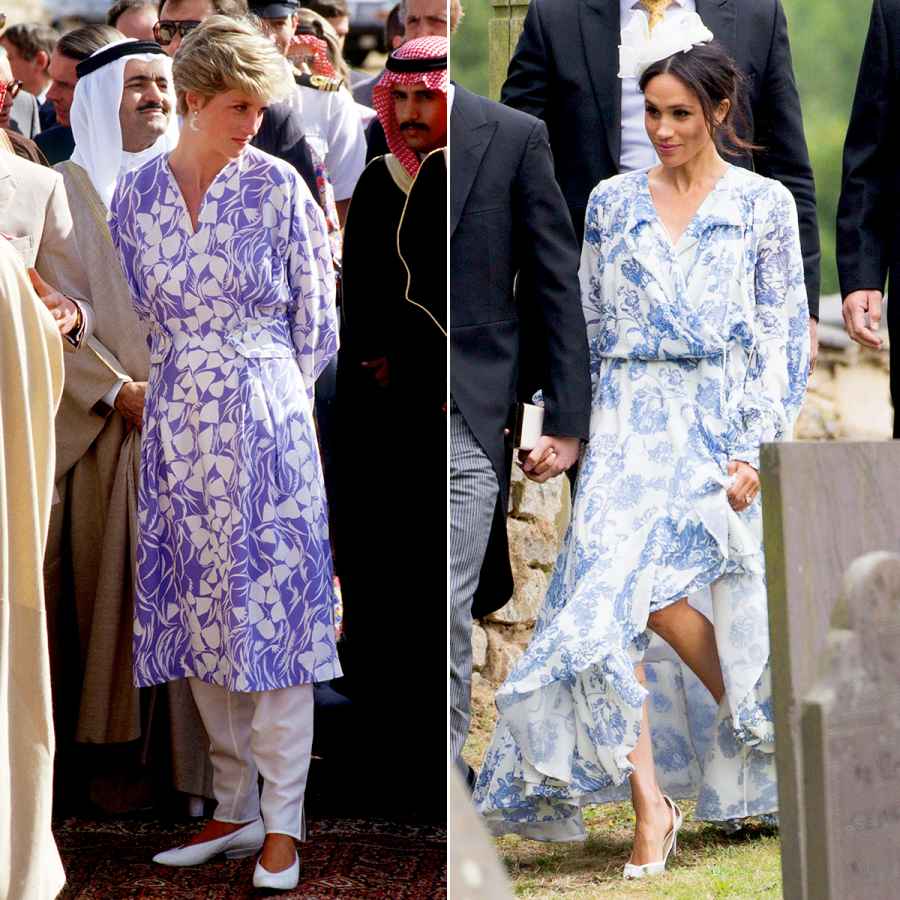 princess-diana-meghan-markle-print-dress