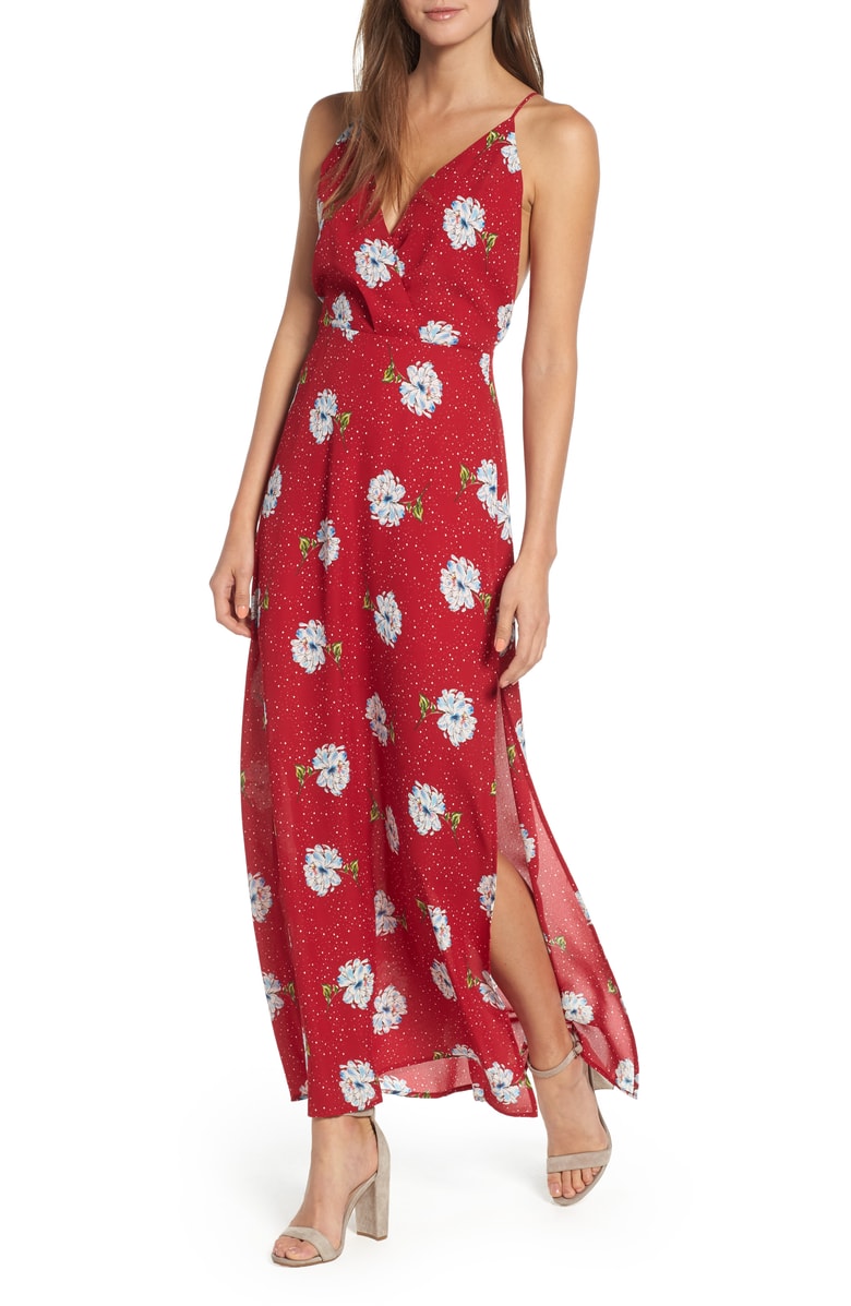 Surplice Maxi Dress