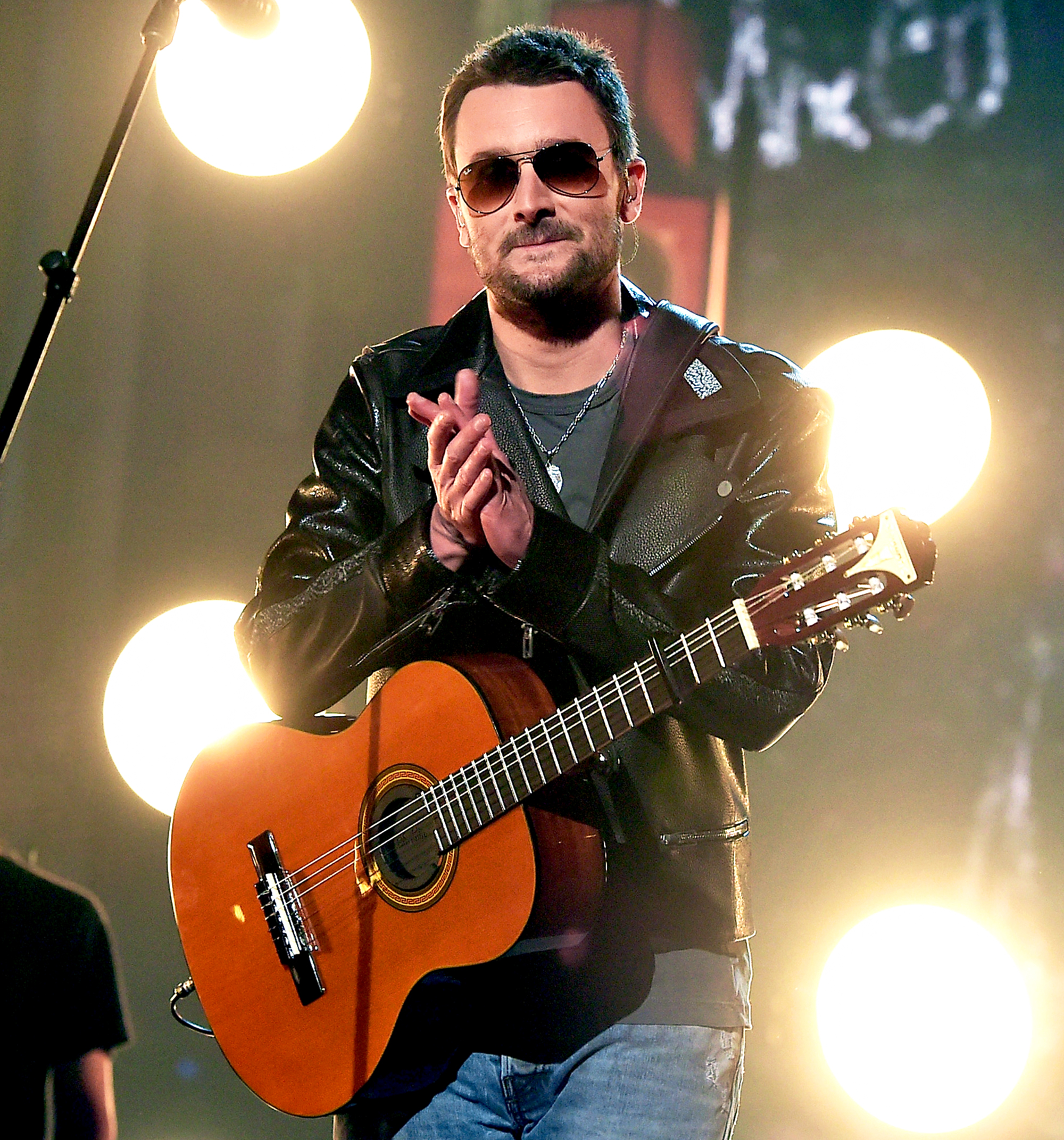 Eric Church performs onstage during the 51st Academy of Country Music Awards at MGM Grand Garden Arena in Las Vegas, Nevada.