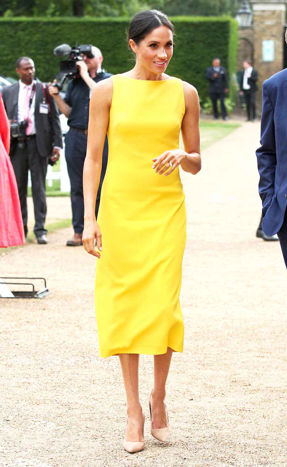 Meghan Markle attends the Your Commonwealth Youth Challenge reception at Marlborough House on July 05, 2018 in London, England.