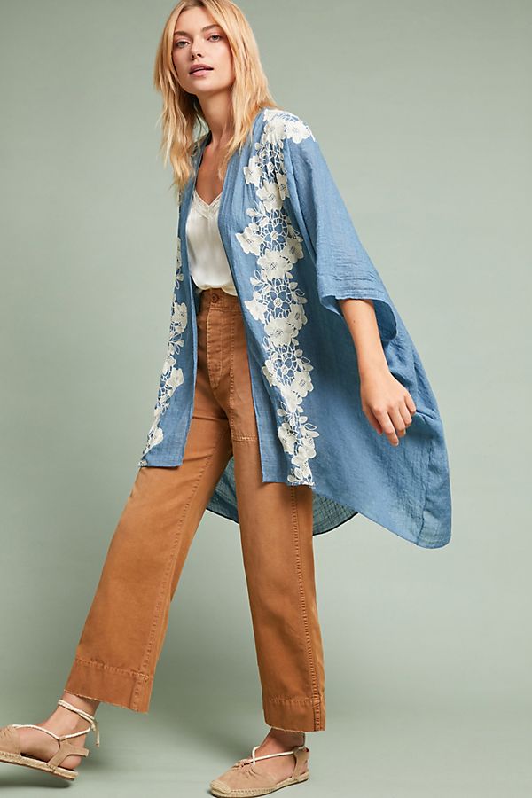 Azurine Floral Kimono