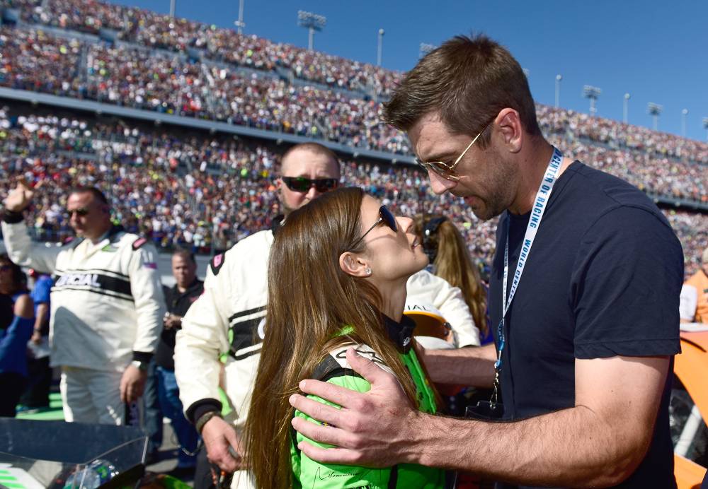 Danica Patrick and Aaron Rodgers