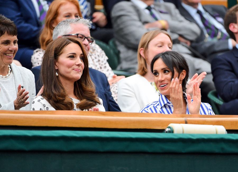 Kate Middleton, Meghan Markle, Duchess of Cambridge, Duchess of Sussex, Wimbledon Championships