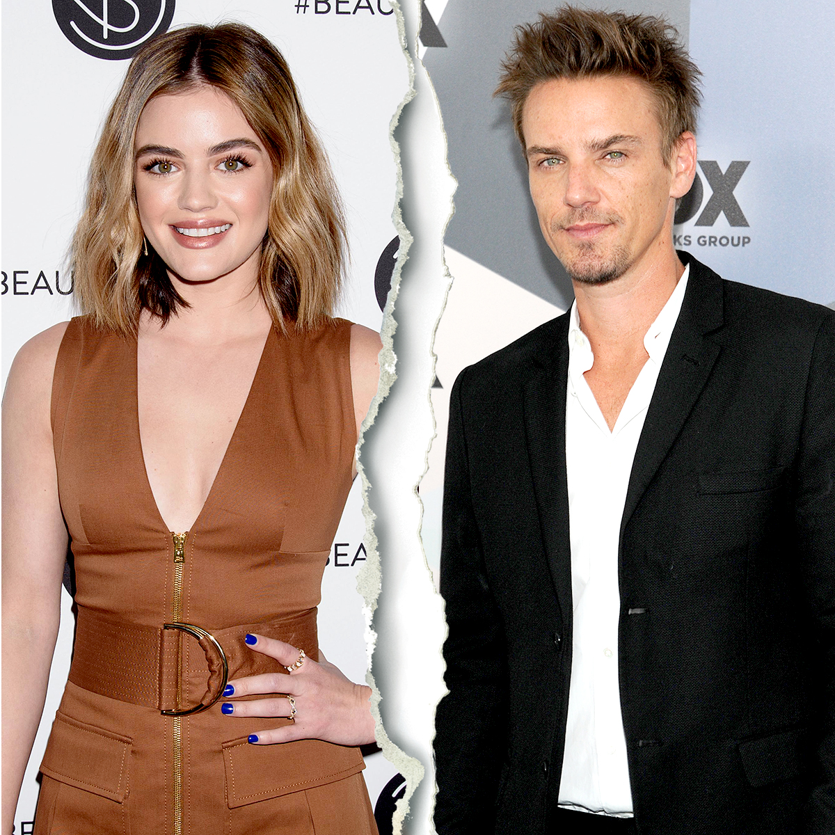 Lucy Hale and Riley Smith