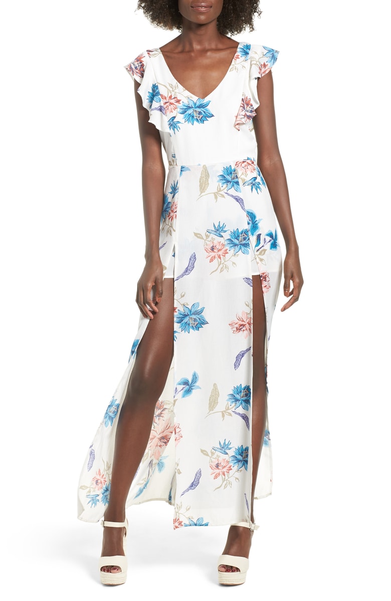 Row A Floral Maxi Dress