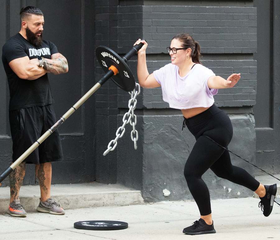 Ashley Graham Justin Ervin Workout Dogpound Gym