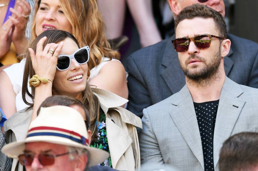 Jessica Biel Justin Timberlake Wimbledon