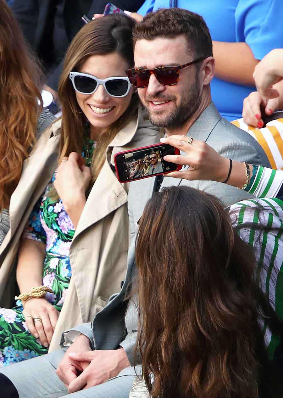 Jessica Biel Justin Timberlake Wimbledon