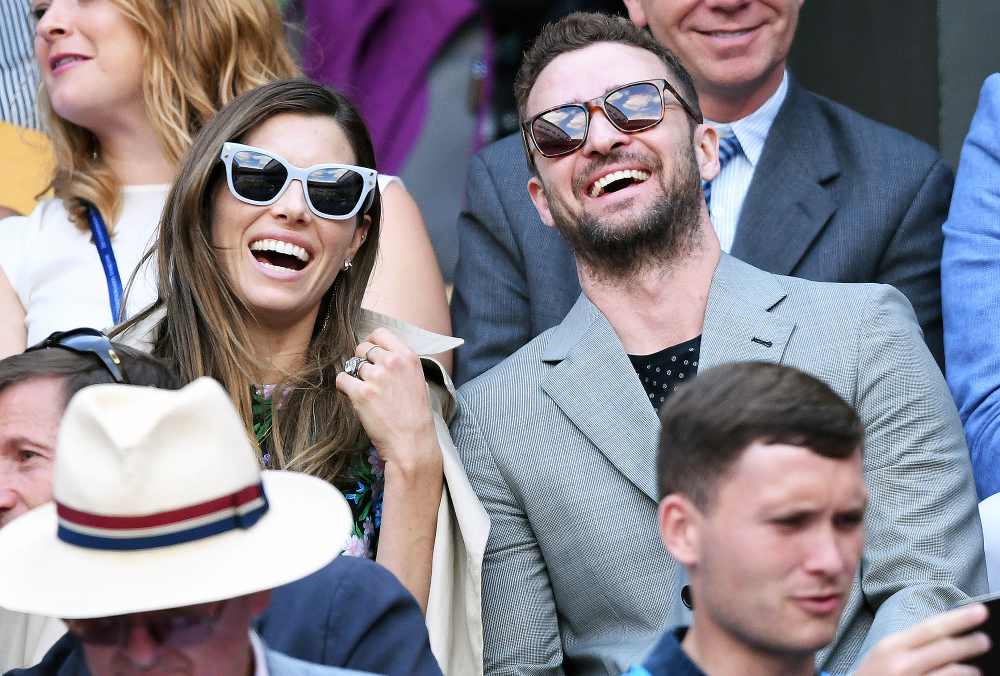 Jessica Biel Justin Timberlake Wimbledon