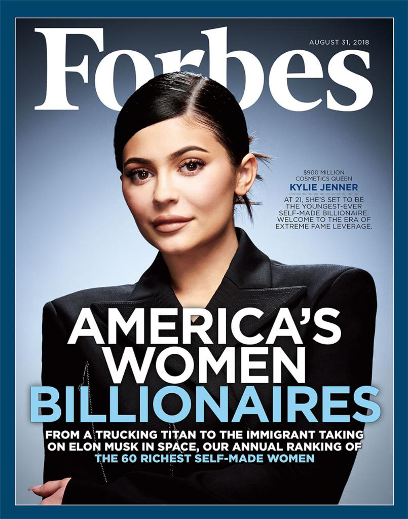 Kylie Jenner on the cover of Forbes