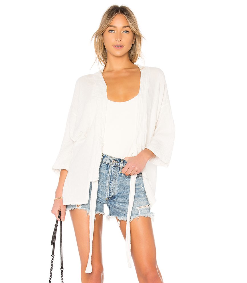 white kimono sweater jacket