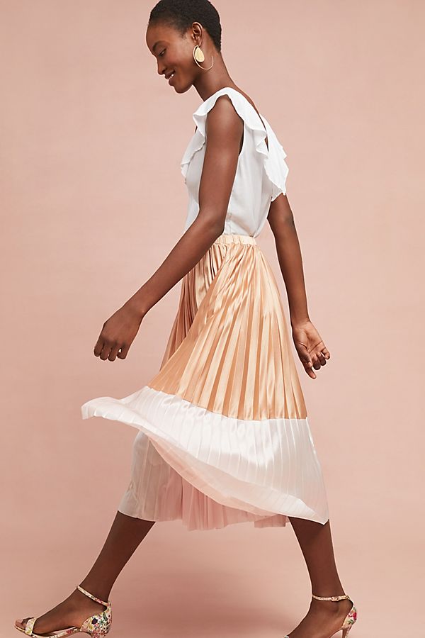 Anthropologie Pleated Skirt