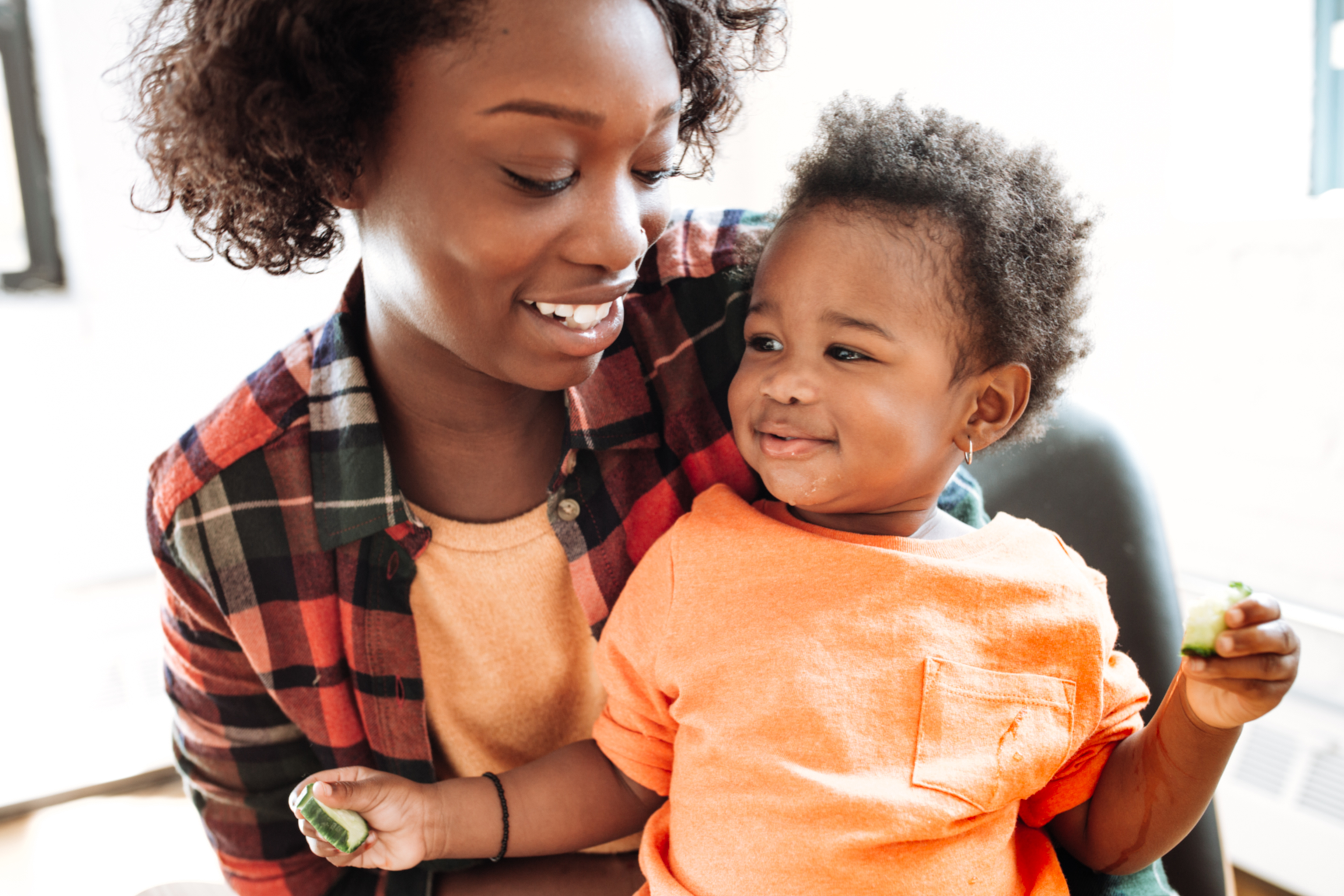 woman with baby