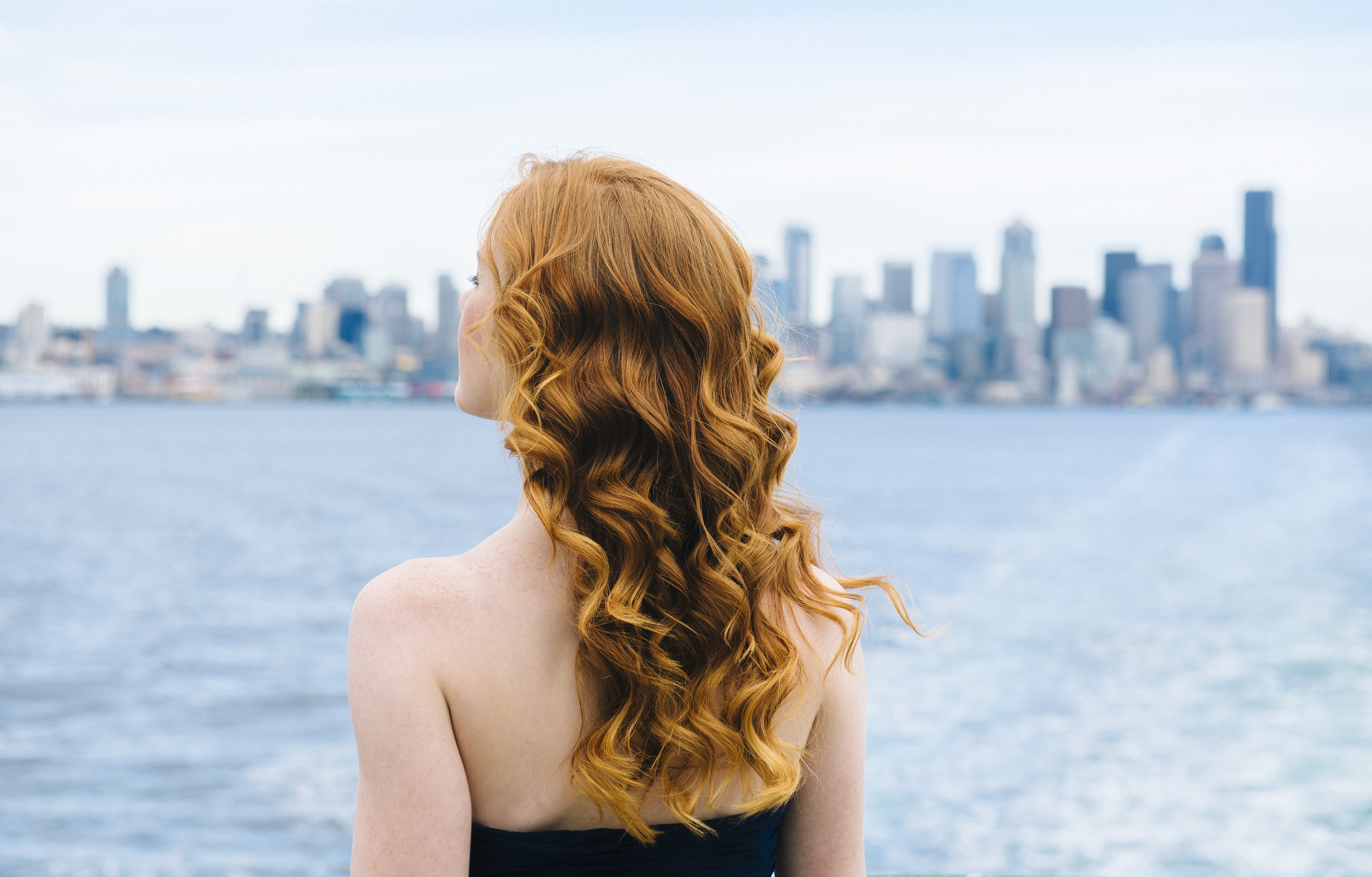 woman with waves
