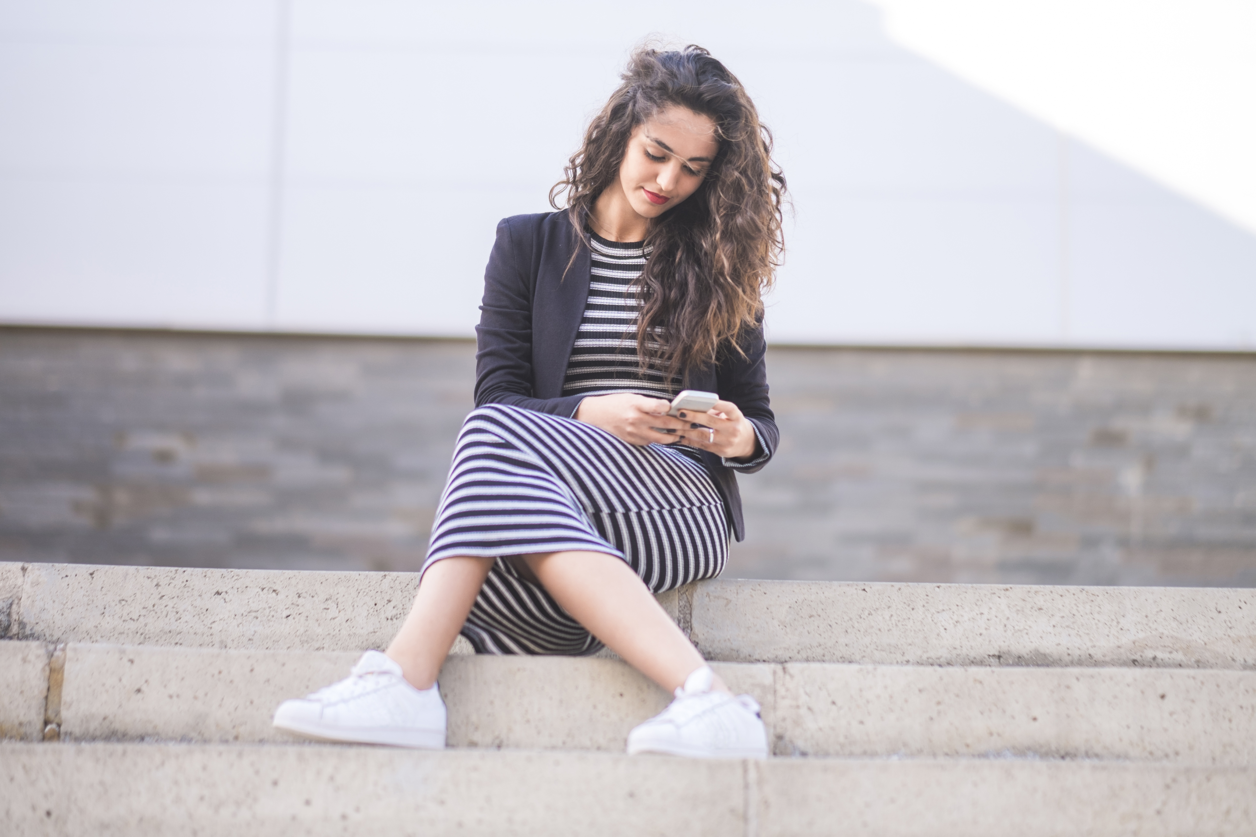 striped dress