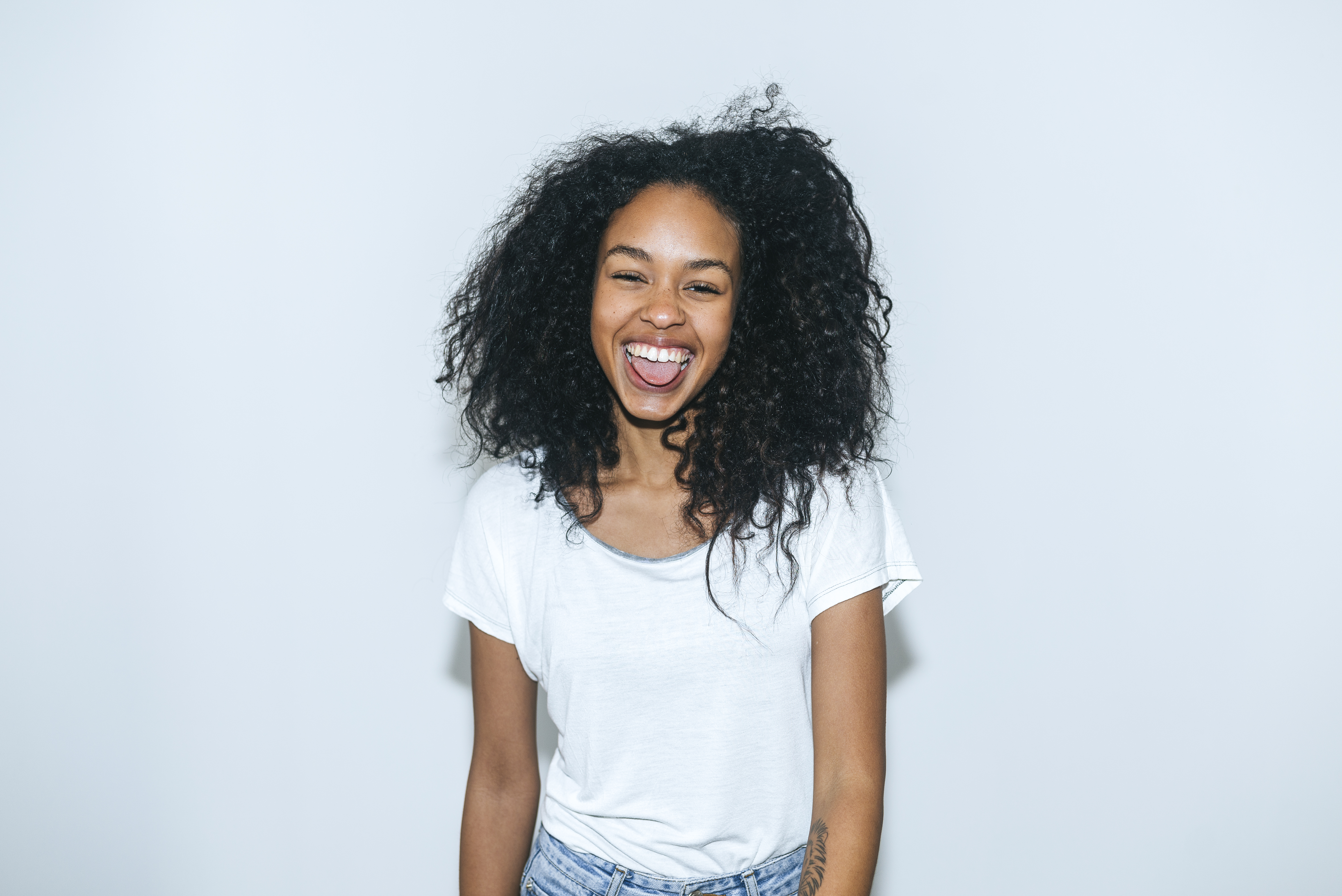 woman in tshirt