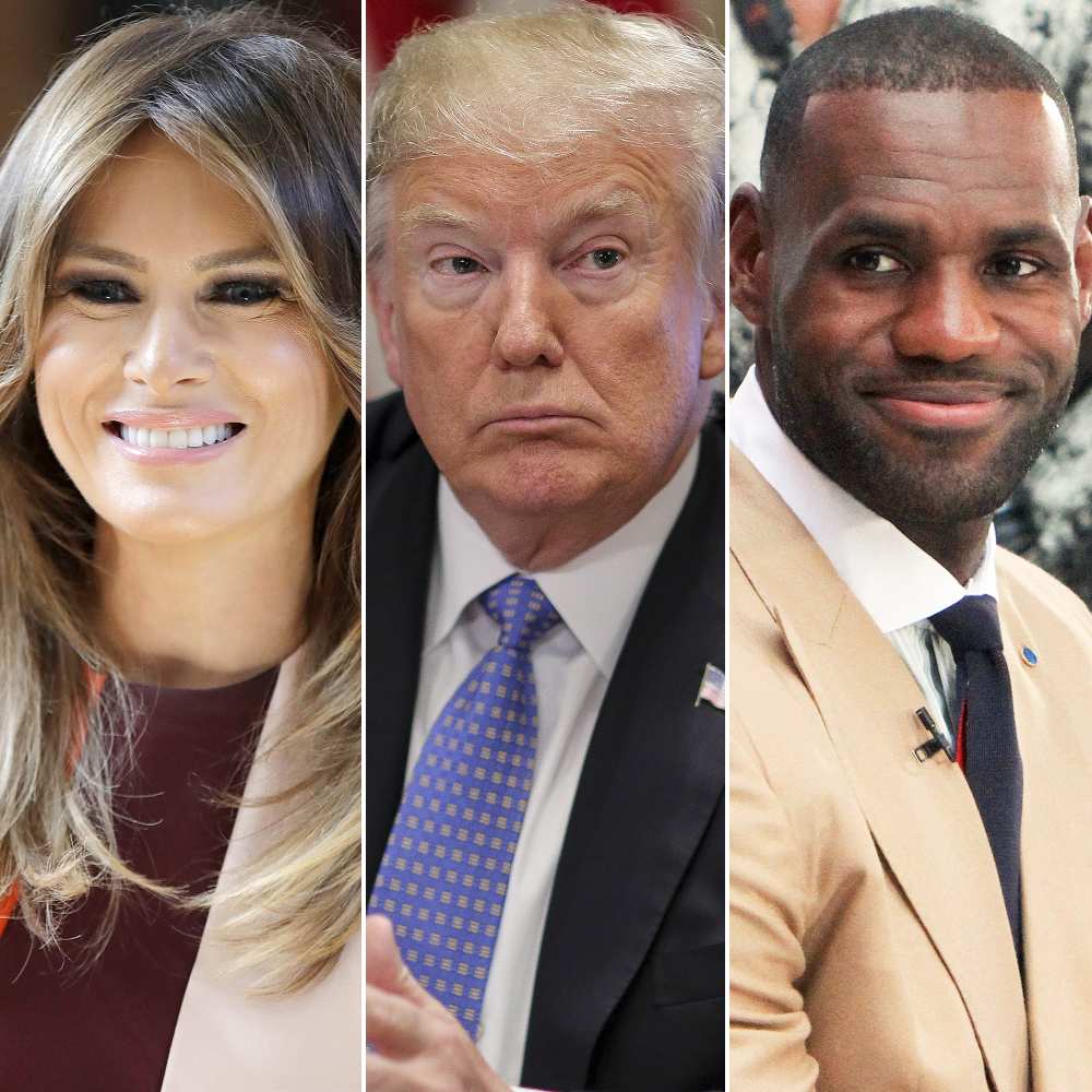 Melania Trump, Donald Trump, Lebron James, Twitter