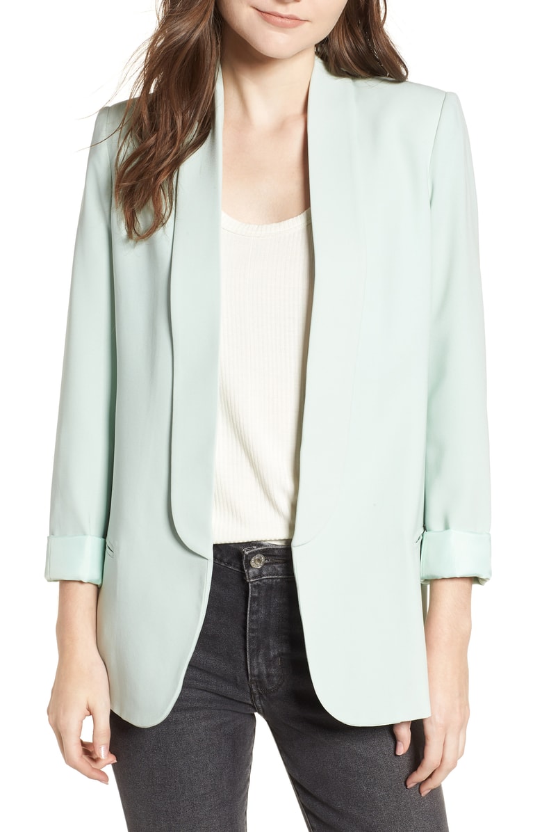 Mural Slouchy Boyfriend Blazer