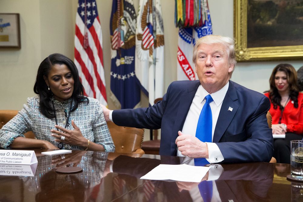 Omarosa and Donald Trump.