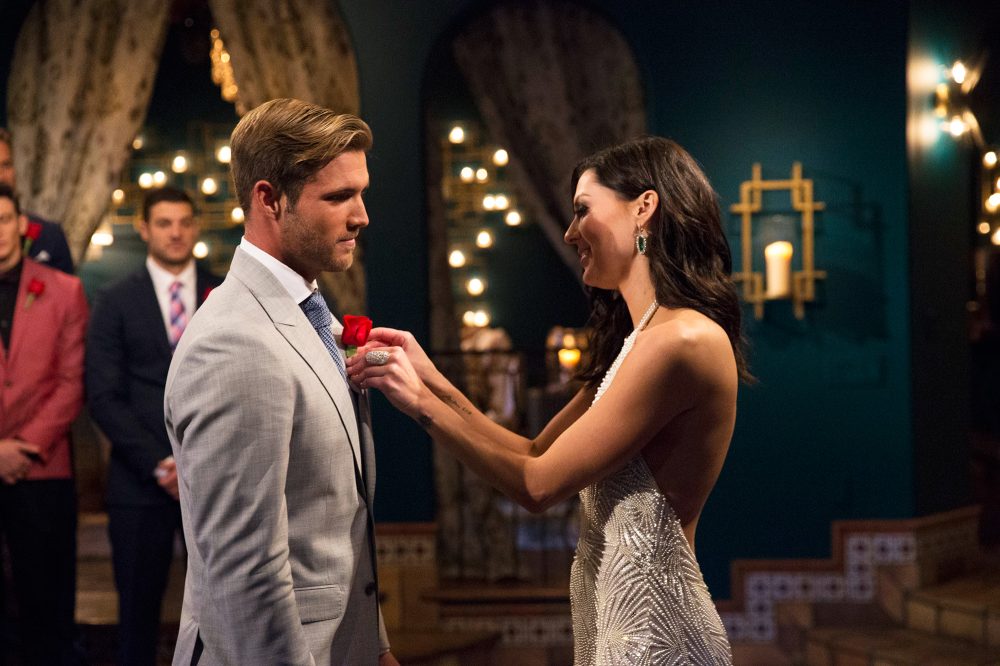 Jordan Kimball and Becca Kufrin on The Bachelorette.