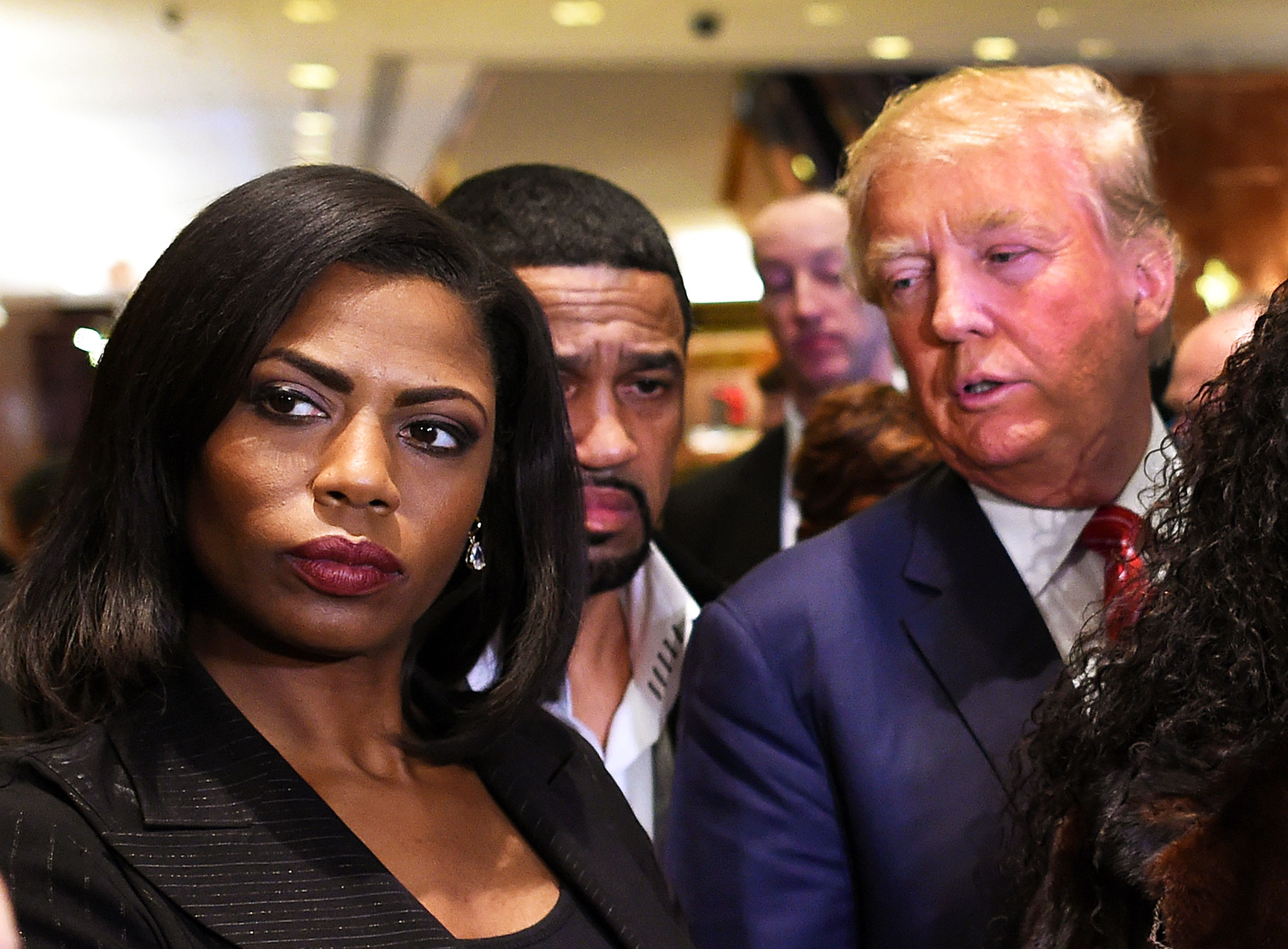 Omarosa Manigault and Donald Trump