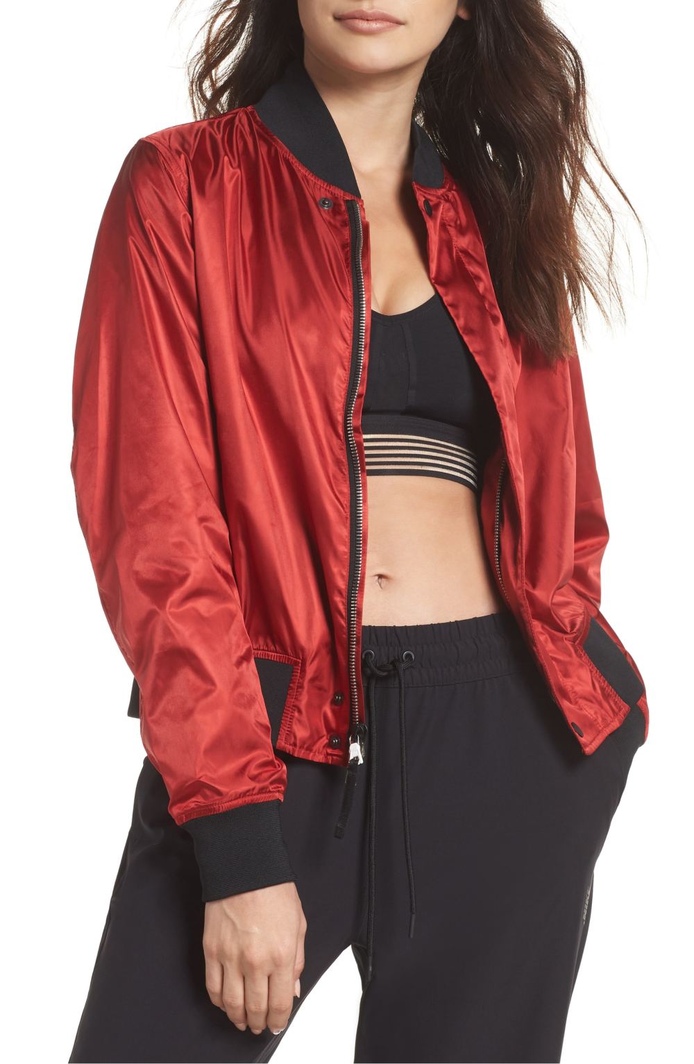 satin bomber nike jacket