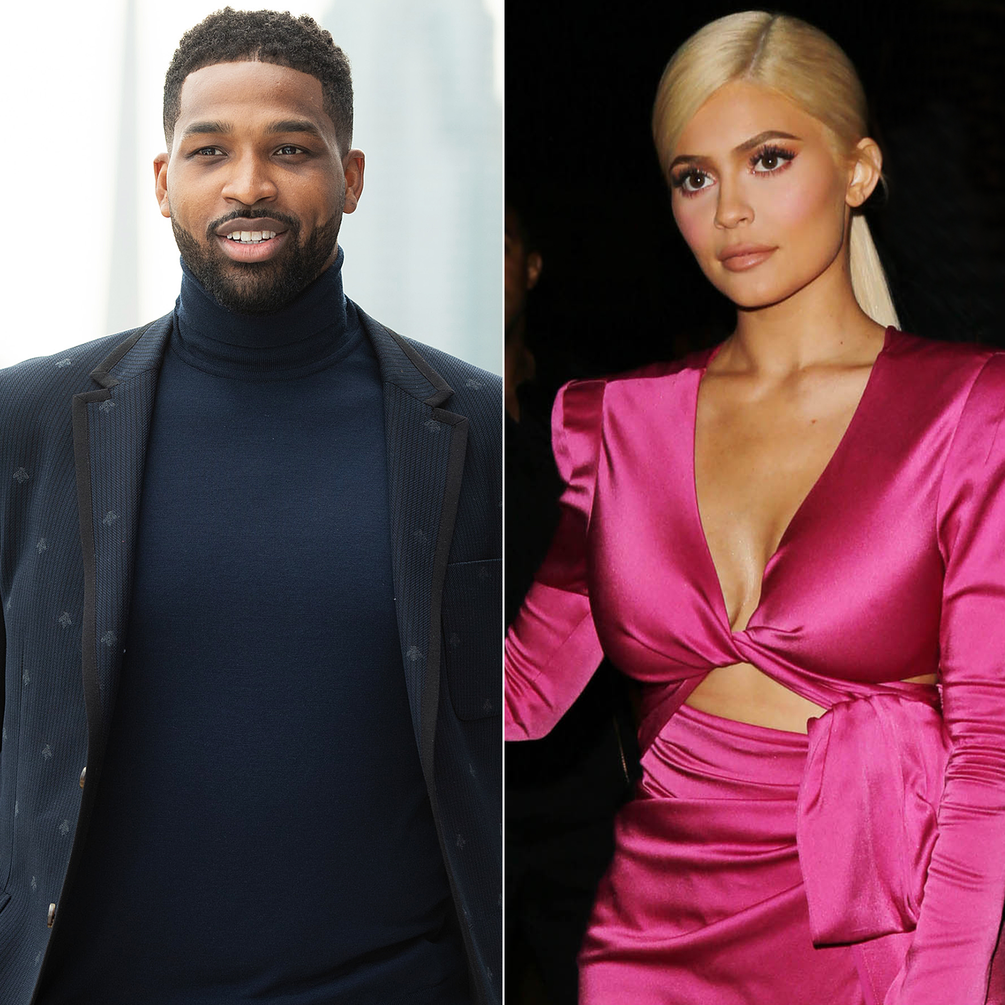 Tristan Thompson and Kylie Jenner.
