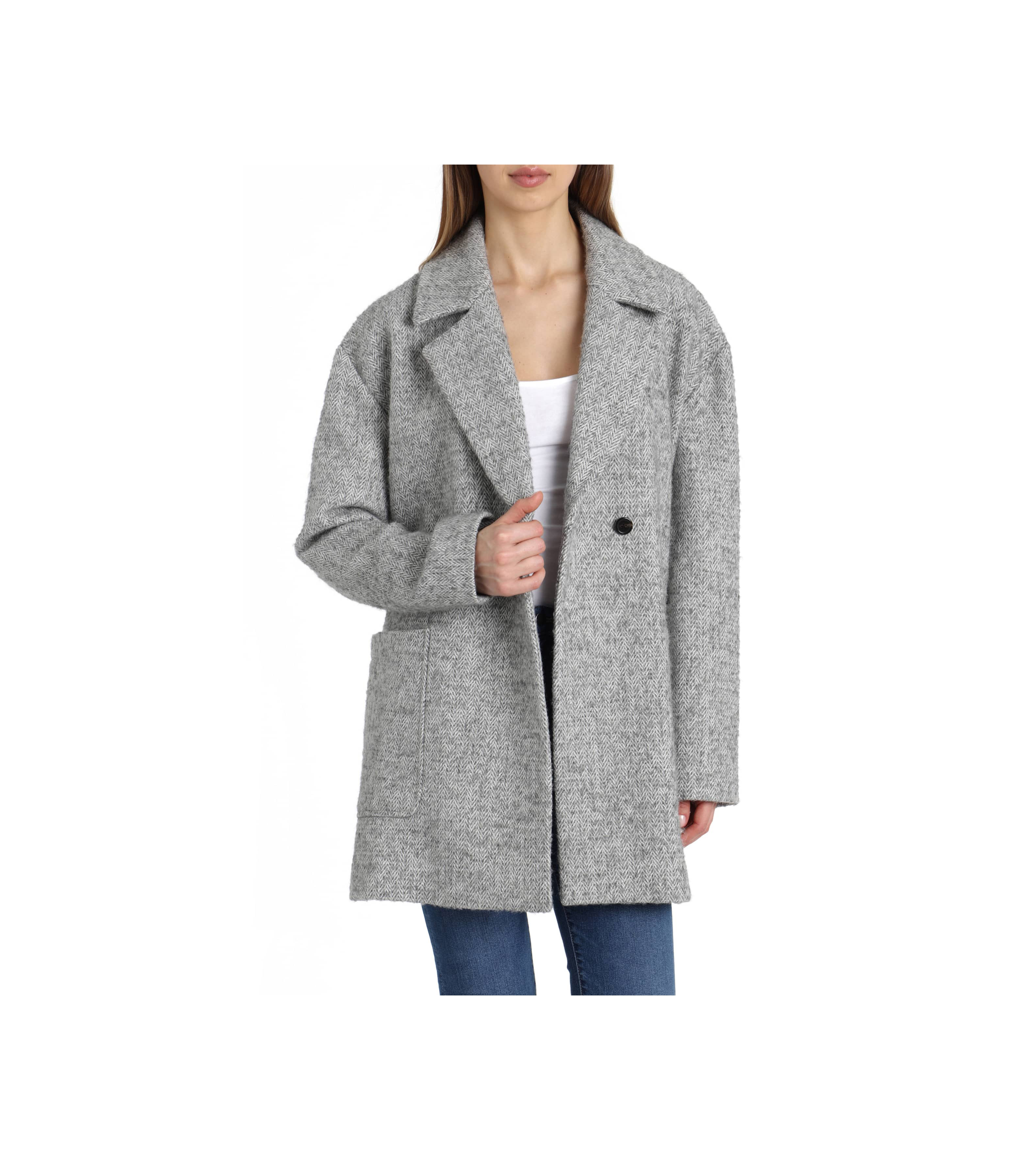 avec les filles herringbone coat