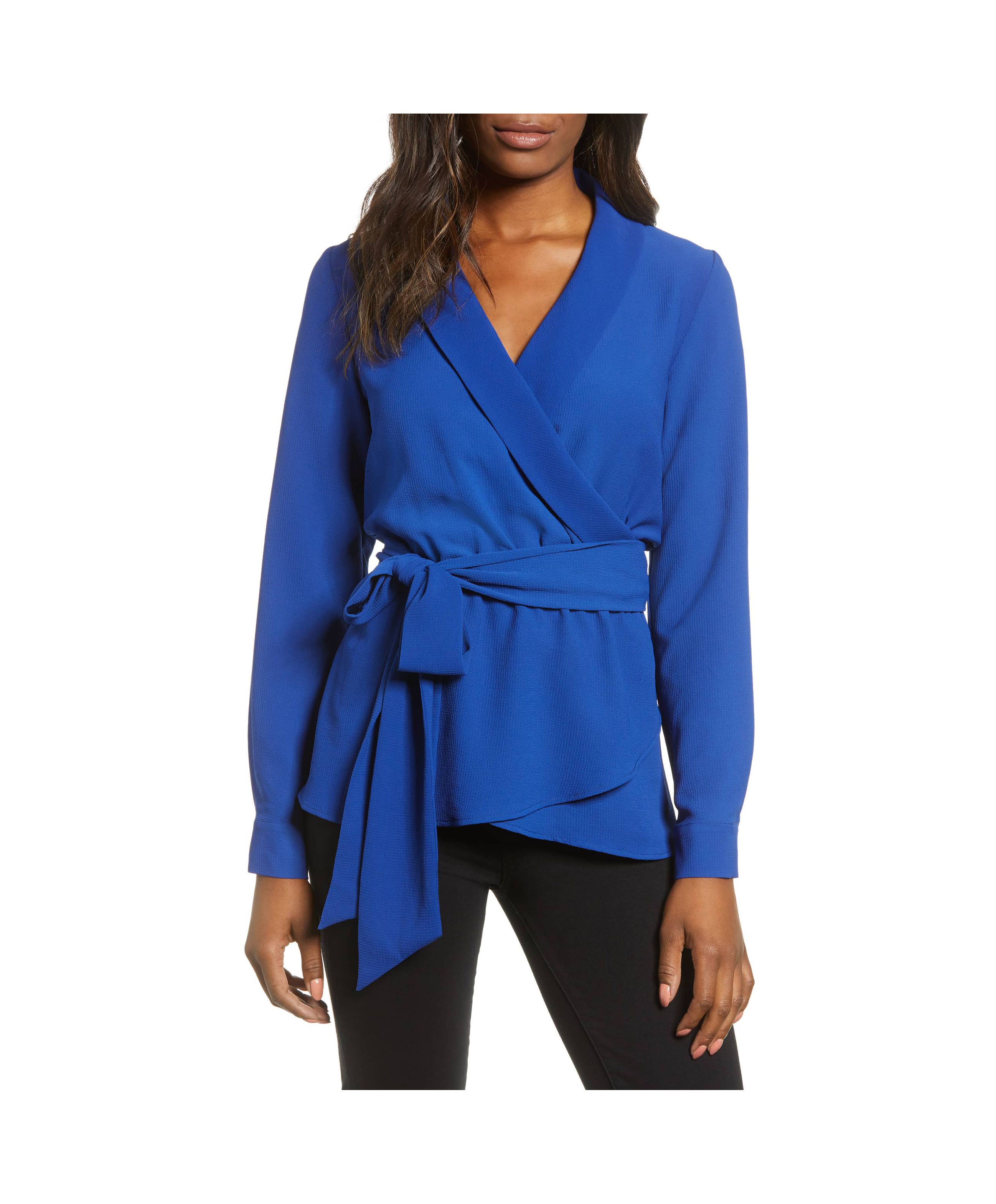 gibson wrap blouse