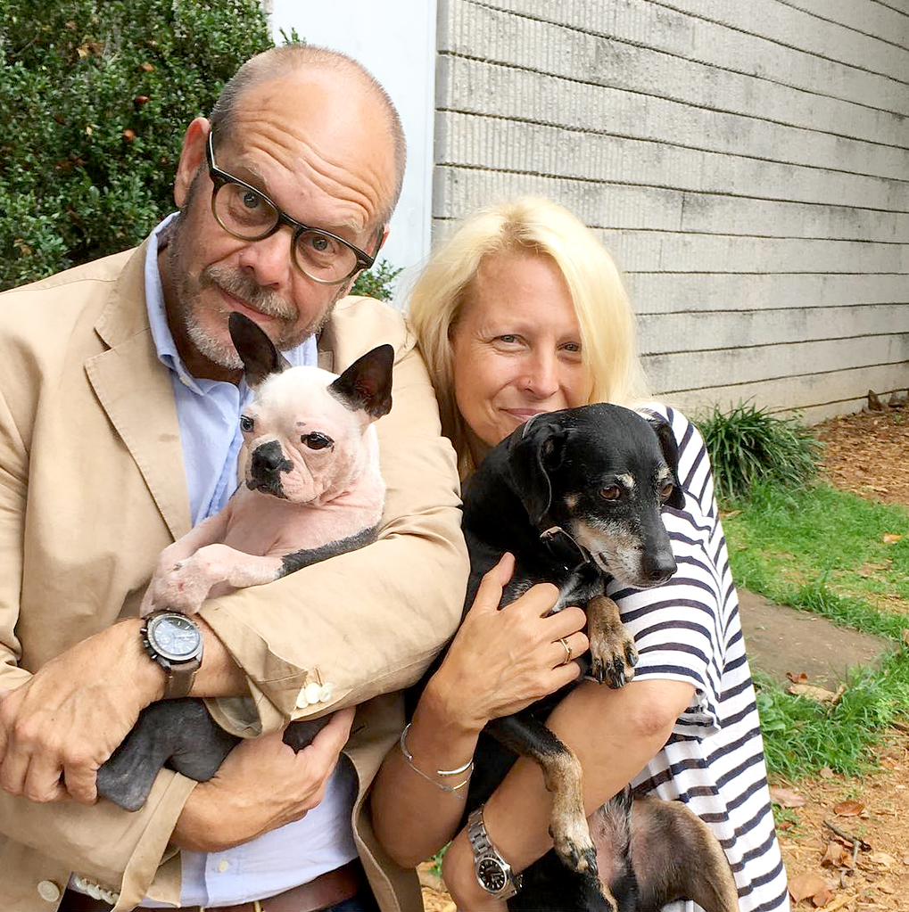 Alton Brown and fiance Elizabeth Ingram