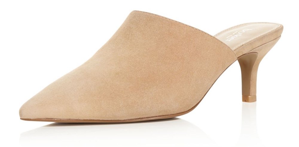 Botkier Women's Paley Suede Kitten Heel Mules