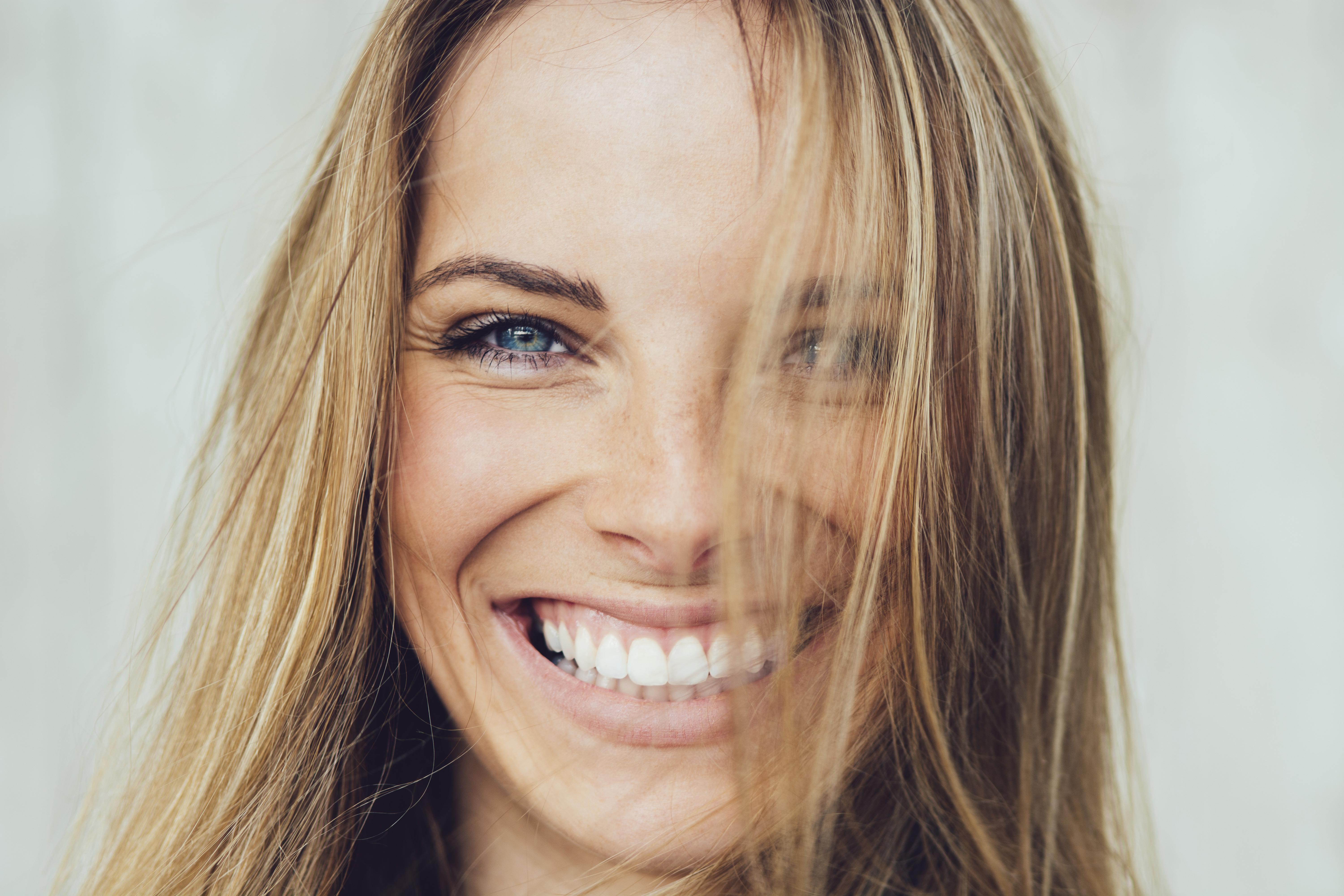 woman smiling