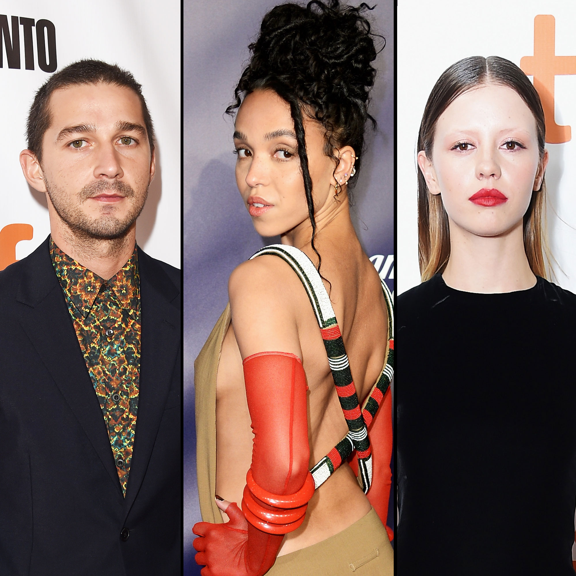 Shia LeBeouf, FKA Twigs and Mia Goth