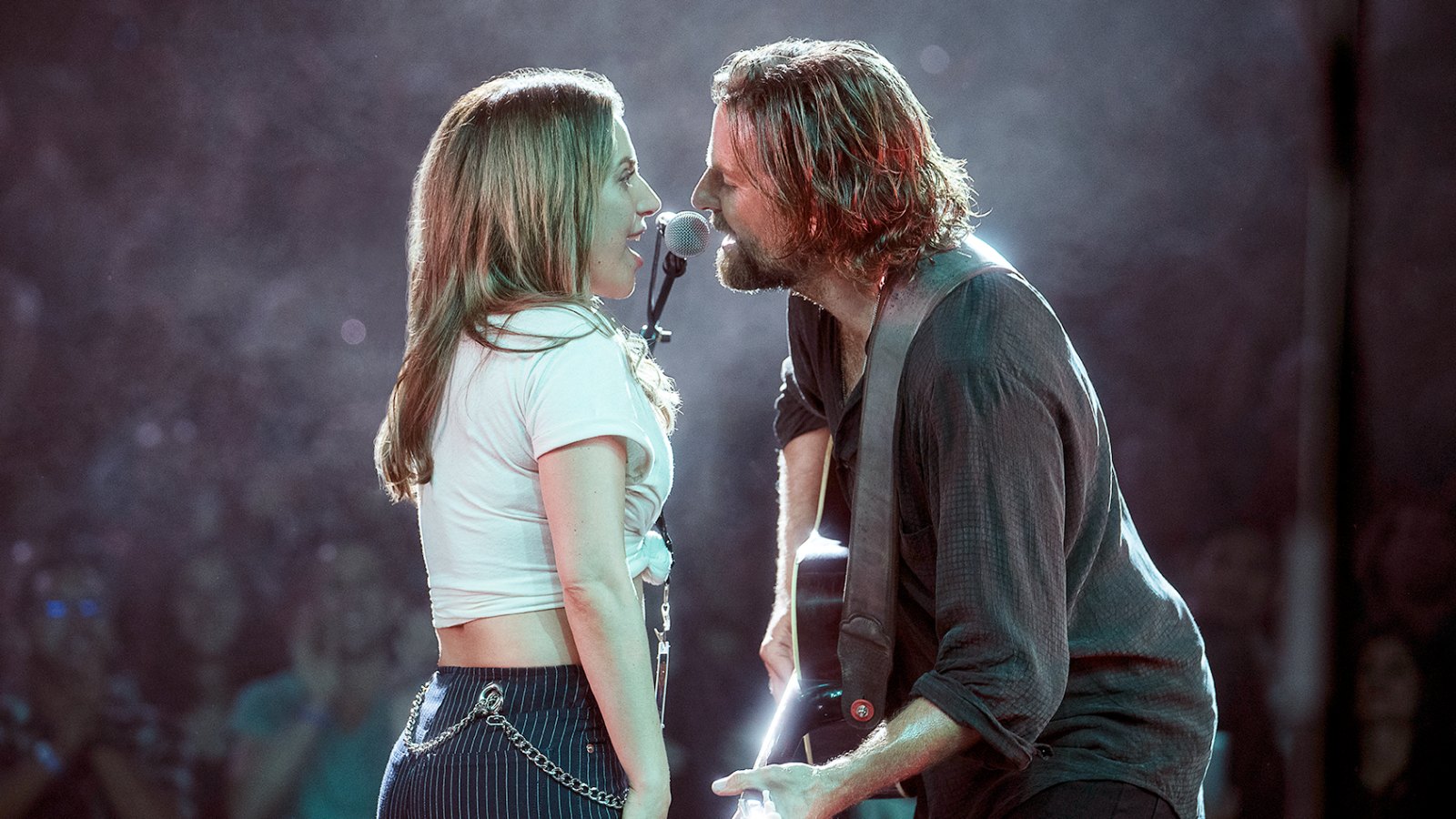 Lady Gaga and Bradley Cooper in A Star Is Born