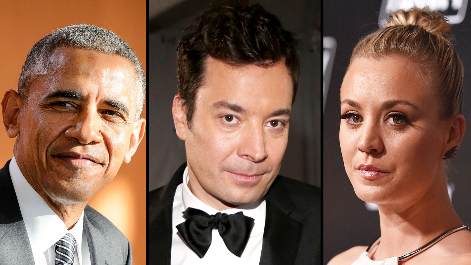 Barack Obama, Jimmy Fallon and Kaley Cuoco