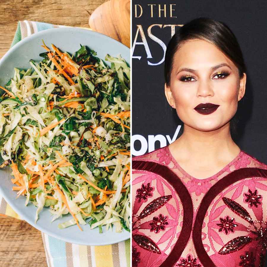 Chrissy Teigen and coleslaw