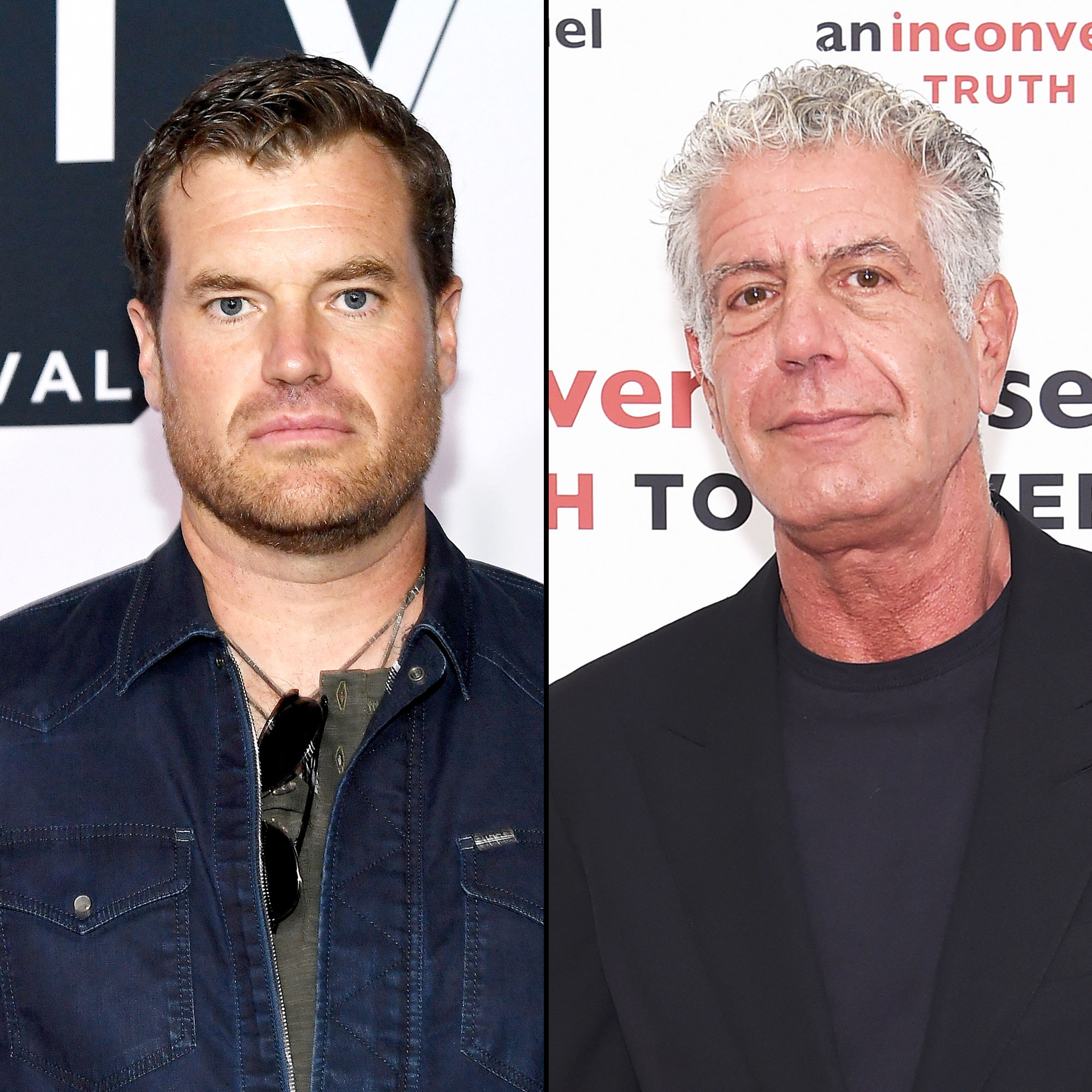 Morgan Fallon and Anthony Bourdain