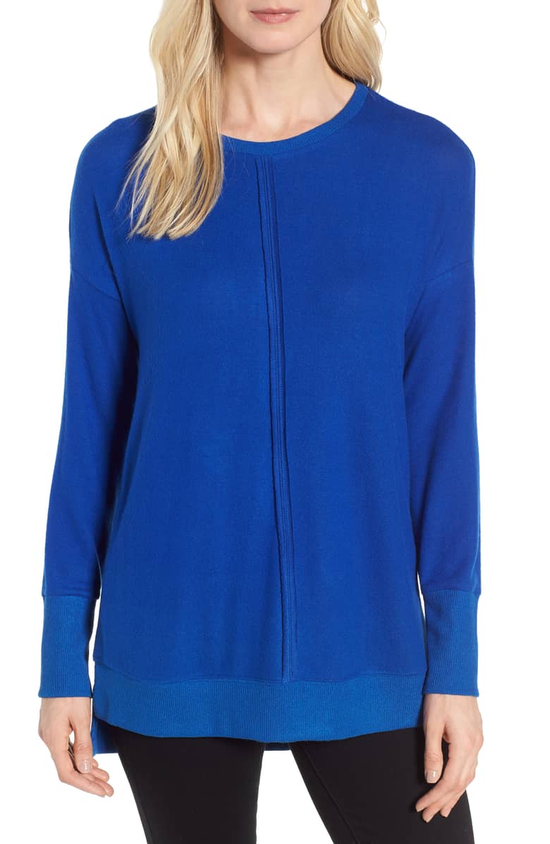 blue fleece top long sleeved nordstrom