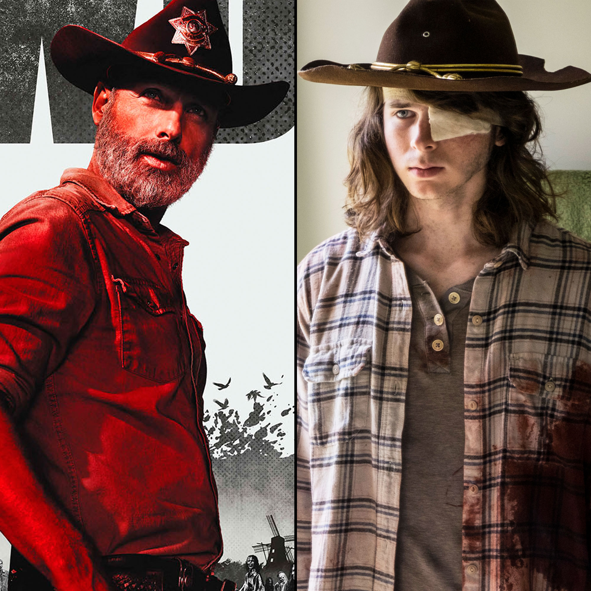 Rick and Carl on 'The Walking Dead'